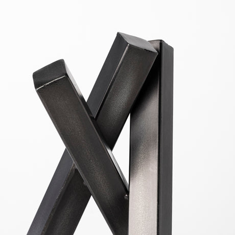 Bastian (Large) 9L x 8W Black Metal Abstract Object from Mercana - Luna Furniture