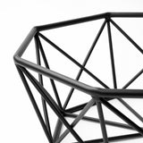 Davy 17L x 17W Black Metal Large Hexagonal Bowl from Mercana - Luna Furniture