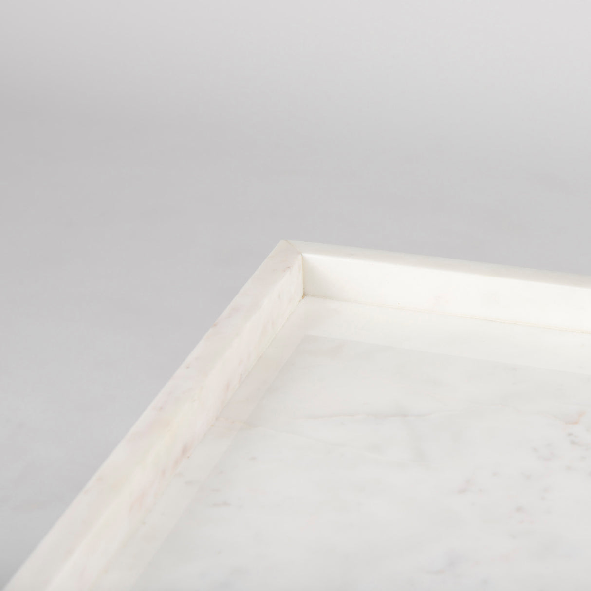 Nathan II 18" x 20" Square Top White Marble and Black Metal End/Side Table from Mercana - Luna Furniture