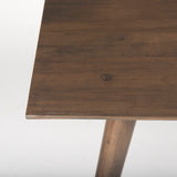 Nicholas II 72x39 Brown Solid Wood Top Metal/Wood Leg Dining Table from Mercana - Luna Furniture