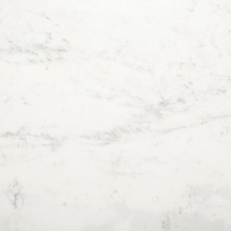 Tanner II 48" Round White Marble Top Black Metal Base Dining Table from Mercana - Luna Furniture