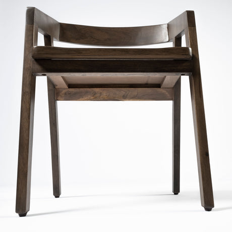 Nicholas I Onyx Brown Solid Wood Dining Chair from Mercana - Luna Furniture