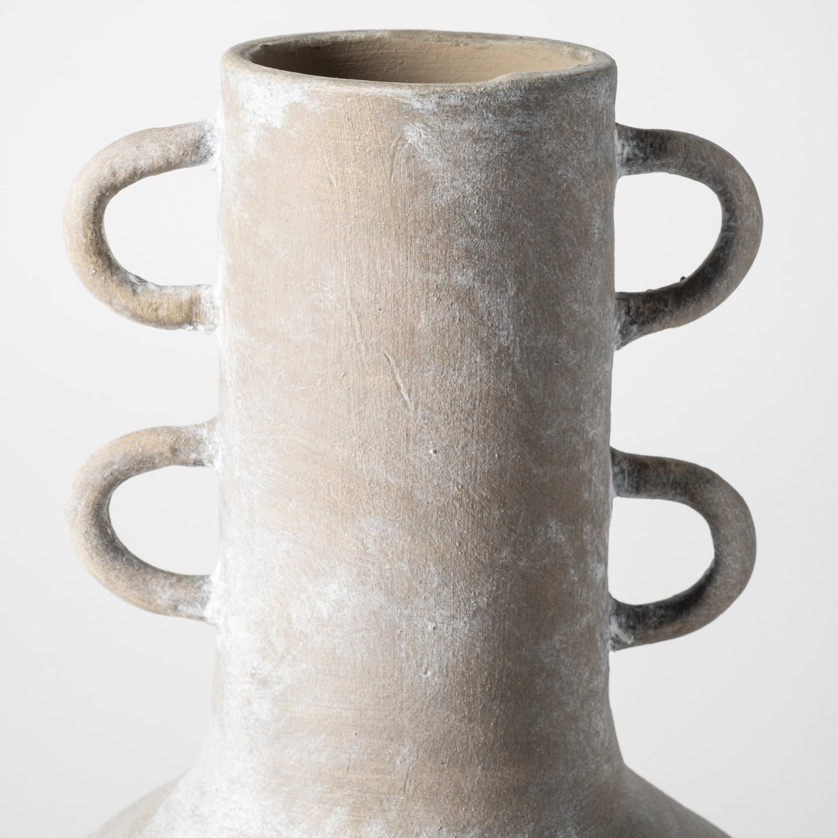 Sherry Rustic Brown Tall Neck Ceramic Vase from Mercana - Luna Furniture