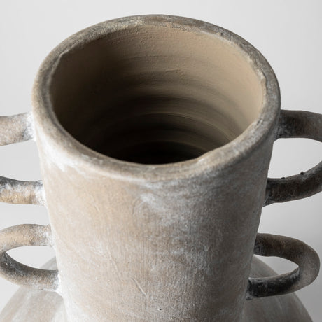 Sherry Rustic Brown Tall Neck Ceramic Vase from Mercana - Luna Furniture