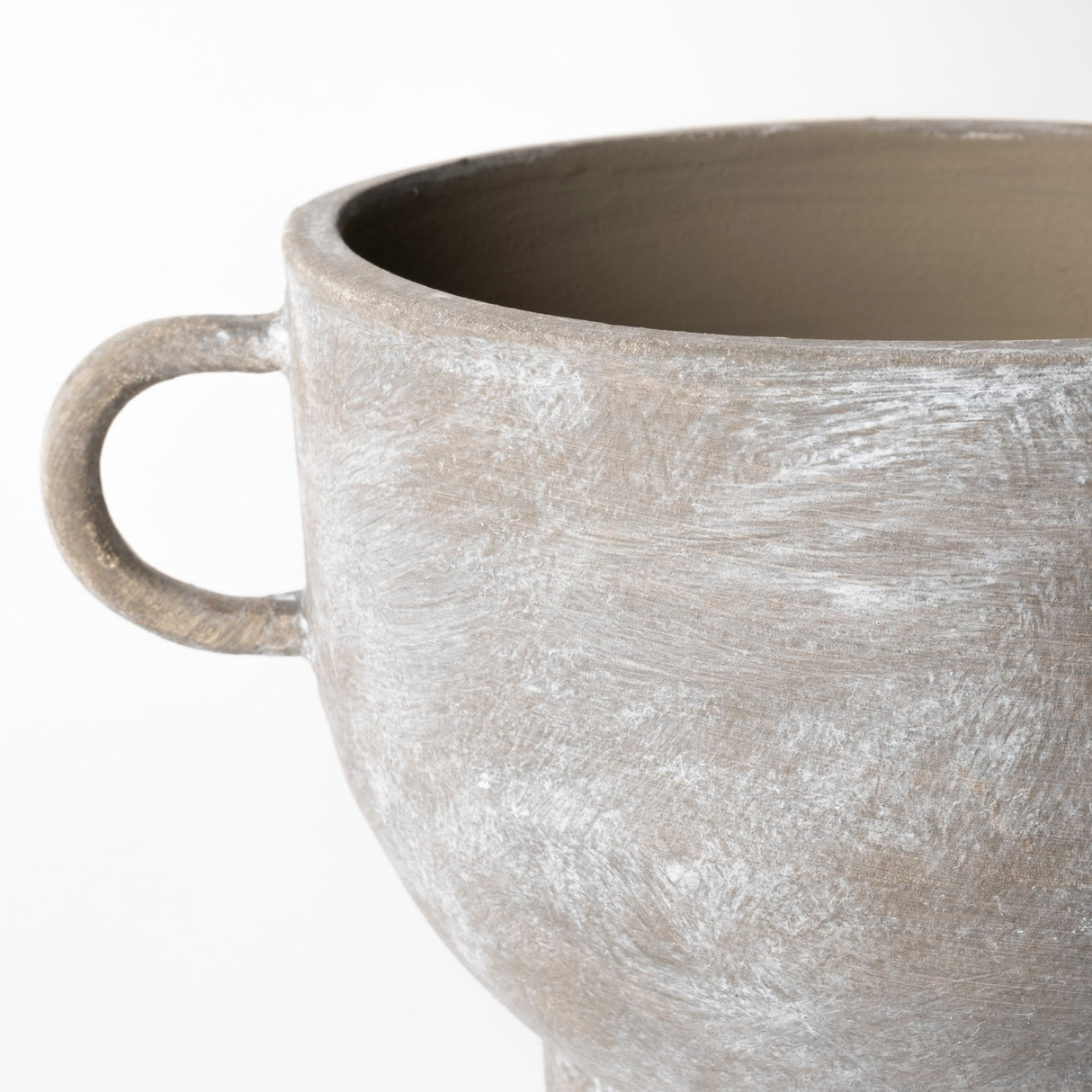 Deya Small Rustic Brown Ceramic Vase from Mercana - Luna Furniture