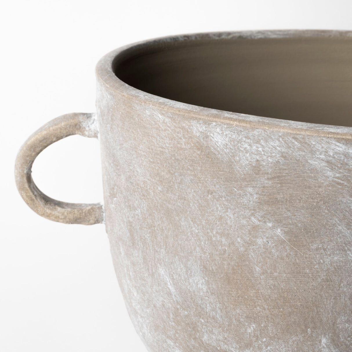 Deya Large Rustic Brown Ceramic Vase from Mercana - Luna Furniture