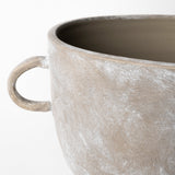 Deya Large Rustic Brown Ceramic Vase from Mercana - Luna Furniture