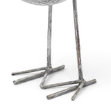 Snipe II 6L x 6W Off-White Resin Bird Ornament W/ Metal Feet from Mercana - Luna Furniture