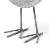 Snipe I 6L x 6W Off-White Resin Bird Ornament W/ Metal Feet from Mercana - Luna Furniture