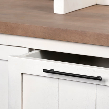 Fairview IV 61L x 17W White And Brown Wood With Storage Hall Tree from Mercana - Luna Furniture