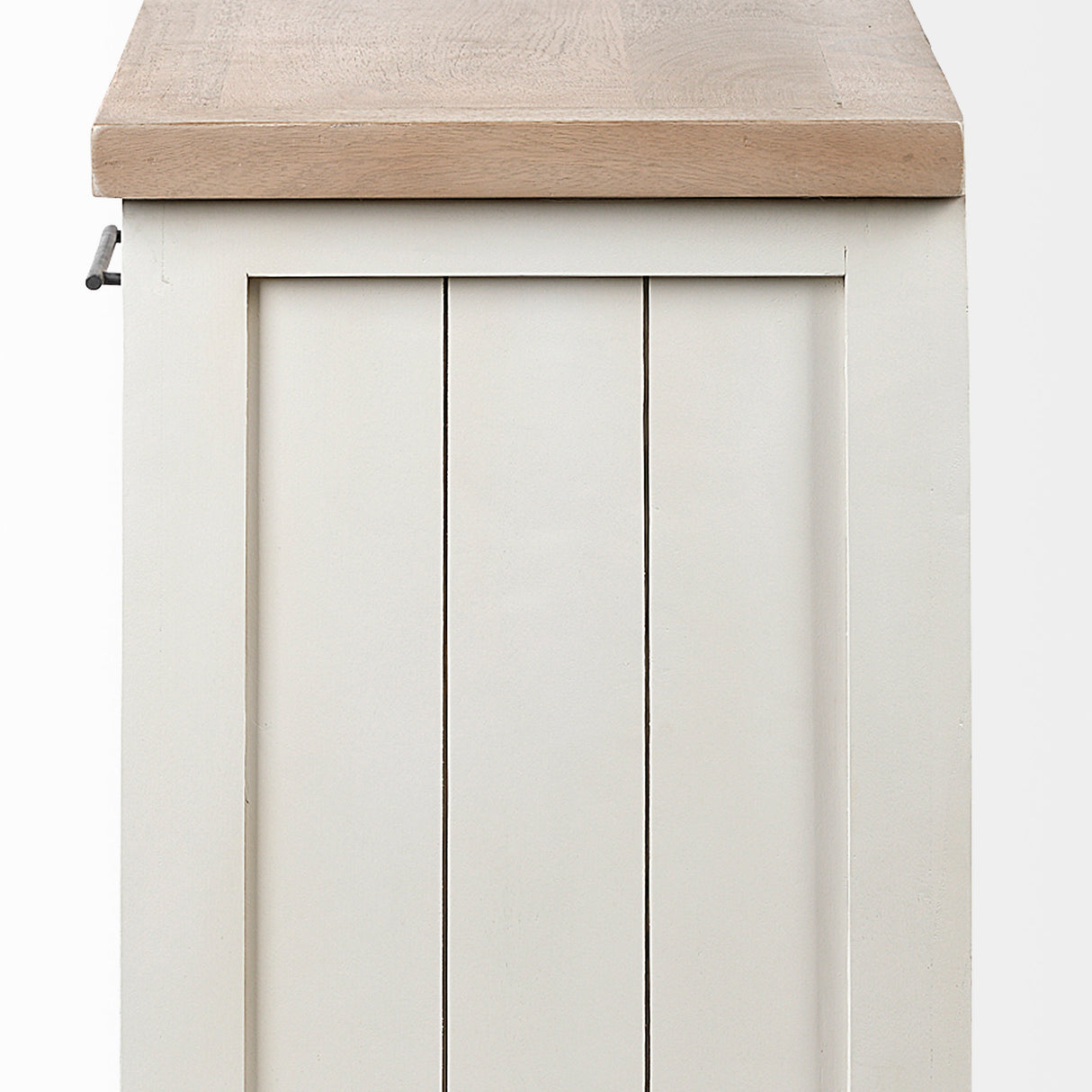 Fairview III Solid Wood Brown Top & White Frame 4 Cabinet Door Sideboard from Mercana - Luna Furniture