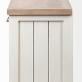 Fairview III Solid Wood Brown Top & White Frame 4 Cabinet Door Sideboard from Mercana - Luna Furniture