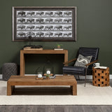 Ross Set of 2 Natural Wood W/ Black Metal Nesting Trays from Mercana - Luna Furniture