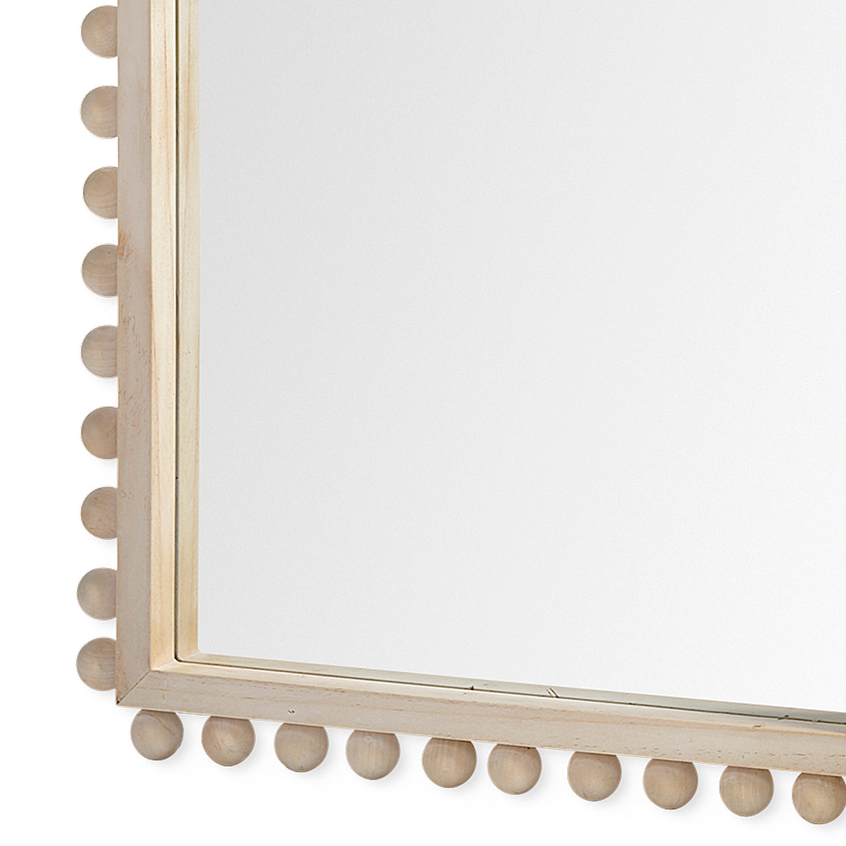 Leeds 23L x 35H Natural Wood Arch Frame Mirror from Mercana - Luna Furniture