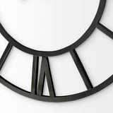 Stoke 54" Round Giant Oversized Industrial Wall Clock from Mercana - Luna Furniture