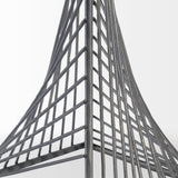 Risley 8L x 8W Gray Metal Triangular Decorative Object from Mercana - Luna Furniture