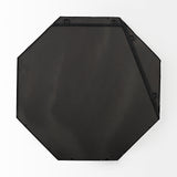 Helix 37" Octogon Black Metal Frame Mirror from Mercana - Luna Furniture