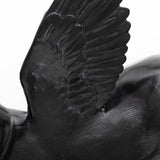 Hogbadi Set of 2 Black Flying Pigs from Mercana - Luna Furniture