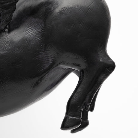 Hogbadi Set of 2 Black Flying Pigs from Mercana - Luna Furniture