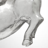 Hogbadi Set of 2 Silver Flying Pigs from Mercana - Luna Furniture