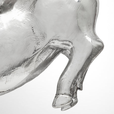 Hogbadi Set of 2 Silver Flying Pigs from Mercana - Luna Furniture