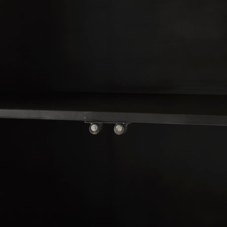 Poppy II 73.8" H Black Metal With Glass Door Display Cabinet from Mercana - Luna Furniture