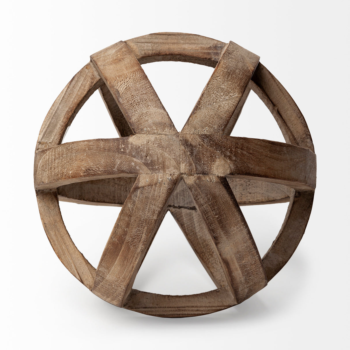 Tibik 8L x 8W Natural Wooden Orb from Mercana - Luna Furniture
