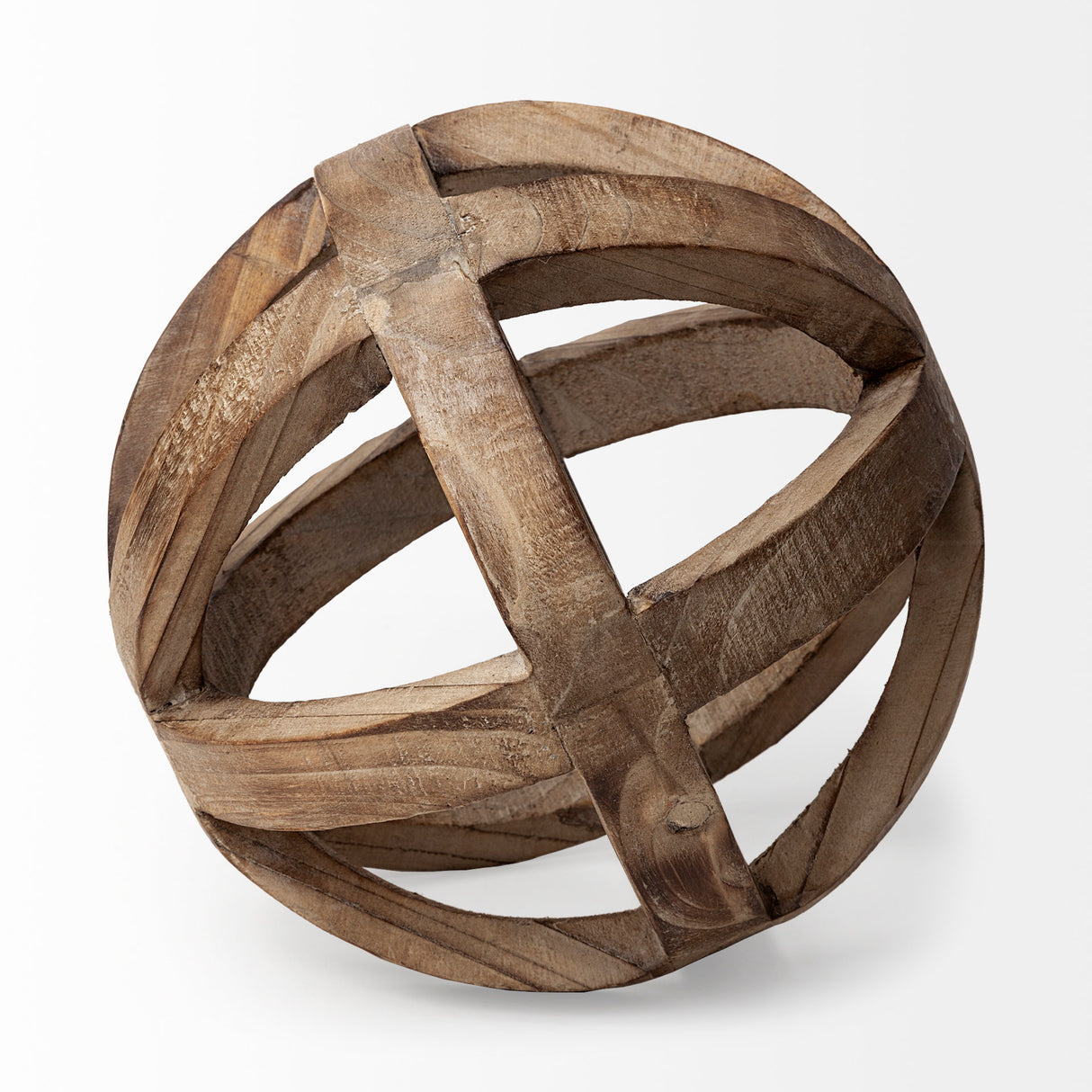 Tibik 8L x 8W Natural Wooden Orb from Mercana - Luna Furniture
