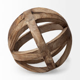 Tibik 8L x 8W Natural Wooden Orb from Mercana - Luna Furniture