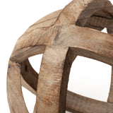 Tibik 8L x 8W Natural Wooden Orb from Mercana - Luna Furniture