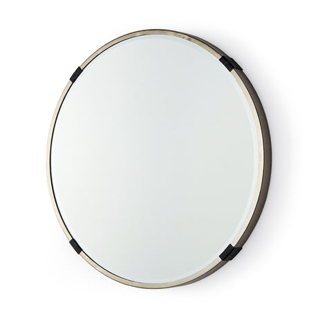 Melissa 23" Small Round Gold Metal Wall Mirror from Mercana - Luna Furniture