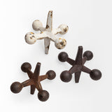 Jax Set of 3 8L x 7W Cast Iron Metal Jacks from Mercana - Luna Furniture