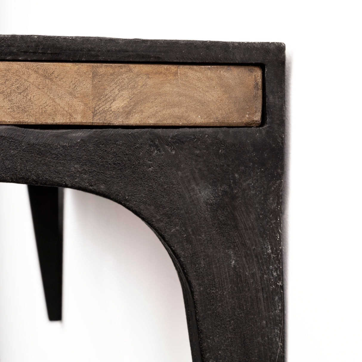 Dion I 58.0L x 11.0W x 11.0H Brown Wood W/Black Metal Wall Shelf from Mercana - Luna Furniture