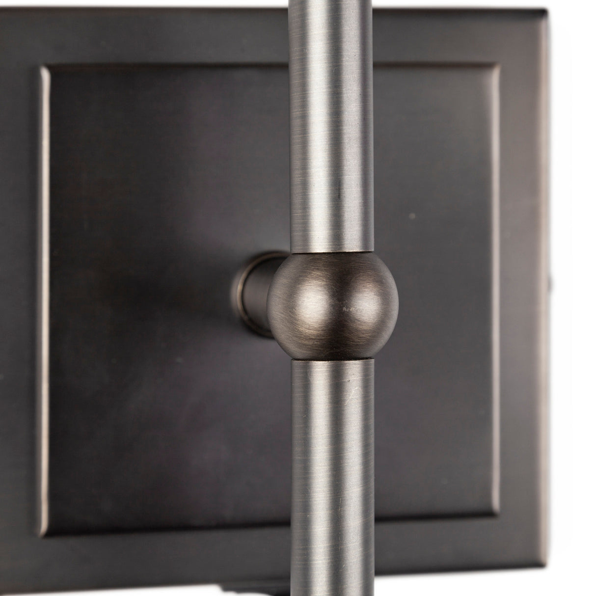 Bourgeois II 9x16 White Fabric Shade Brown Metal Base Wall Sconce from Mercana - Luna Furniture