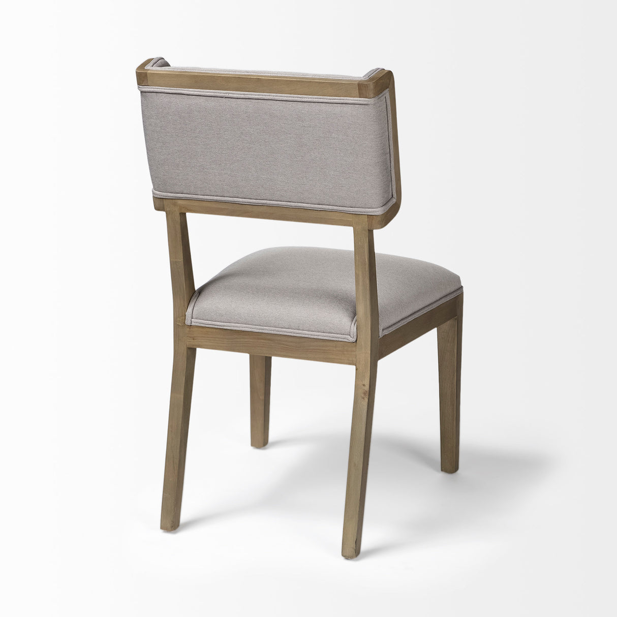 Tenton I Grey Fabric Wrap Brown Wooden Base Dining Chair, Set of 2 from Mercana - Luna Furniture