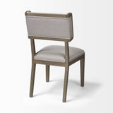 Tenton II Grey Fabric Seat Brown Wood Frame Dining Chair, Set of 2 from Mercana - Luna Furniture