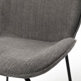 Inala Grey Seat Metal Frame Dining Chair, Set of 2 from Mercana - Luna Furniture