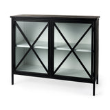 Aurelia Two Door Glass Cabinet from Mercana - Luna Furniture