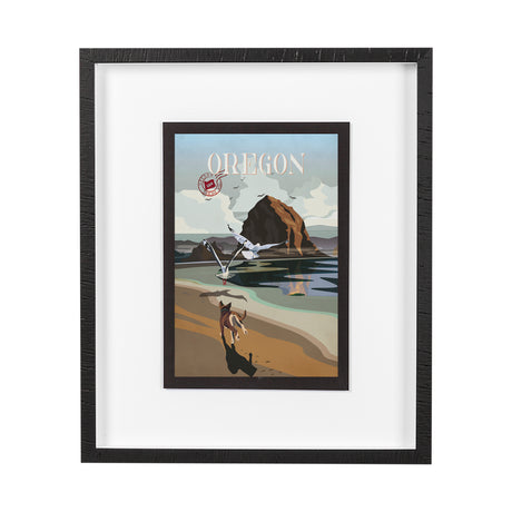 Oregon Go USA (M) by Mercana Studio a Framed Art Print Matted under Glass from Mercana - Luna Furniture
