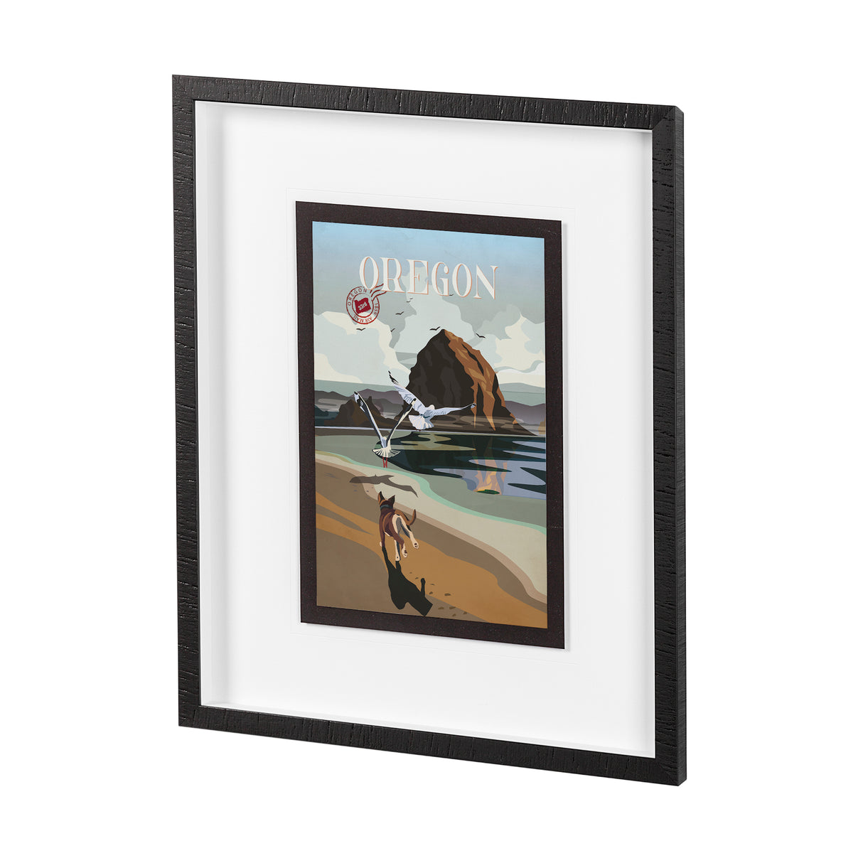 Oregon Go USA (M) by Mercana Studio a Framed Art Print Matted under Glass from Mercana - Luna Furniture