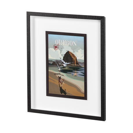 Oregon Go USA (M) by Mercana Studio a Framed Art Print Matted under Glass from Mercana - Luna Furniture