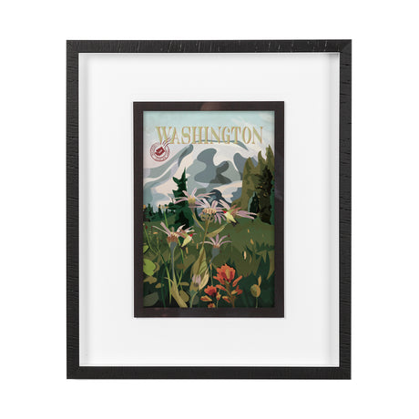 Washington Go USA (M) by Mercana Studio a Framed Art Print Matted under Glass from Mercana - Luna Furniture