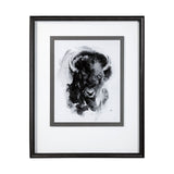 Bison I by Mercana Studio a Hand Embellished Textured Framed Art Print Matted under Glass from Mercana - Luna Furniture