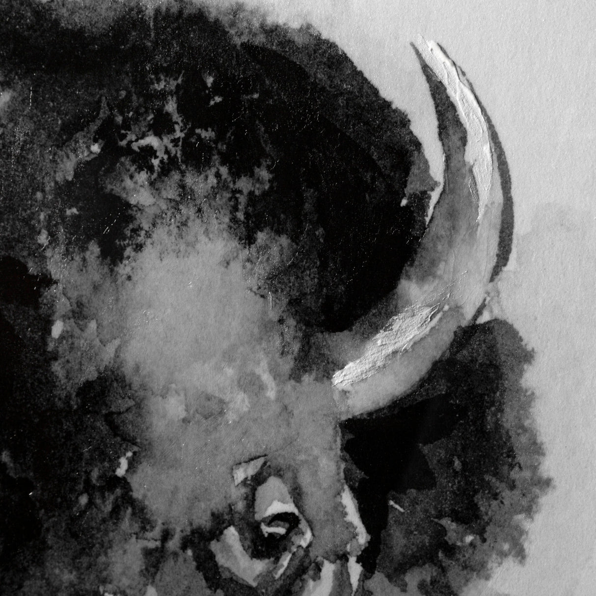 Bison I by Mercana Studio a Hand Embellished Textured Framed Art Print Matted under Glass from Mercana - Luna Furniture
