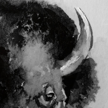 Bison I by Mercana Studio a Hand Embellished Textured Framed Art Print Matted under Glass from Mercana - Luna Furniture