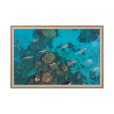Anthony Quinn Bay by Michele Falzone a Hand Embellished Textured Framed Photo Art Print Matted under from Mercana - Luna Furniture