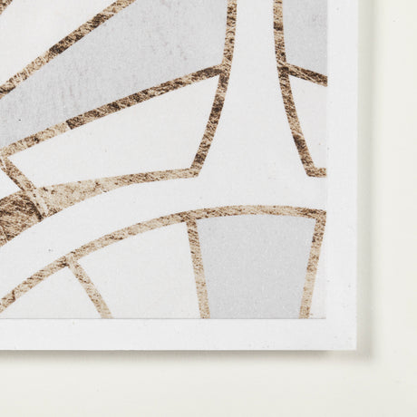 Deco Patterning I by Victoria Barnes a Hand Embellished Textured Framed Art Print Matted under Glass from Mercana - Luna Furniture
