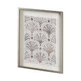 Deco Patterning II by Victoria Barnes Hand Embellished Textured Framed Art Print Matted under Glass from Mercana - Luna Furniture