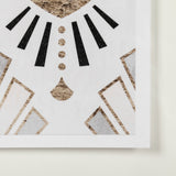 Deco Patterning III by Victoria Barnes Hand Embellished Textured Framed Art Print Matted under Glass from Mercana - Luna Furniture