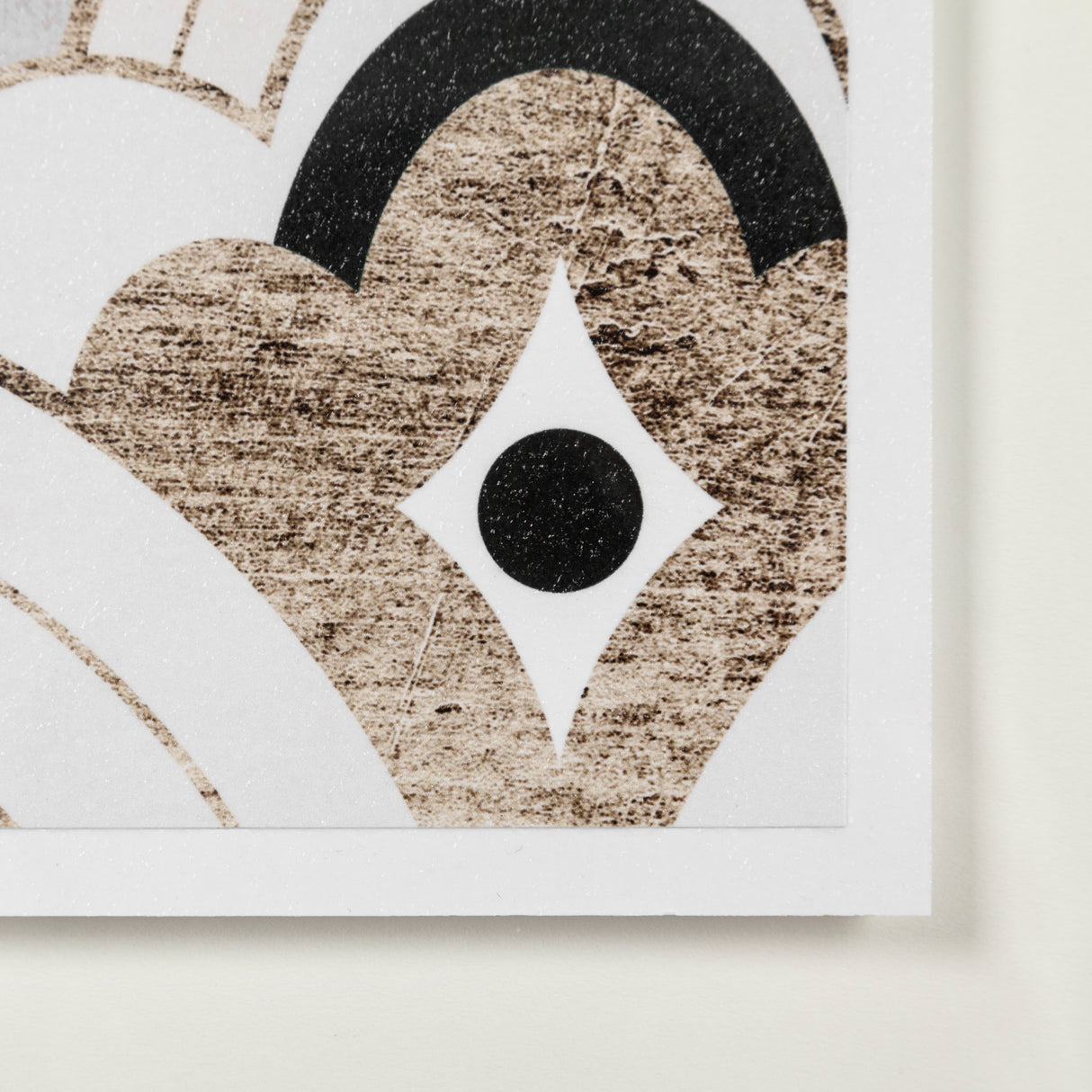 Deco Patterning IV by Victoria Barnes Hand Embellished Textured Framed Art Print Matted under Glass from Mercana - Luna Furniture
